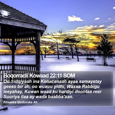 Boqorradii Kowaad 22:11 SOM Bible Verse Image