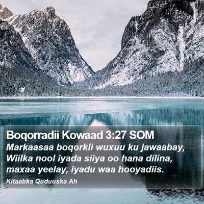 Boqorradii Kowaad 3:27 SOM Bible Verse Image