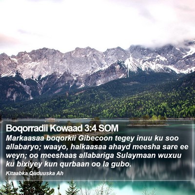 Boqorradii Kowaad 3:4 SOM Bible Verse Image