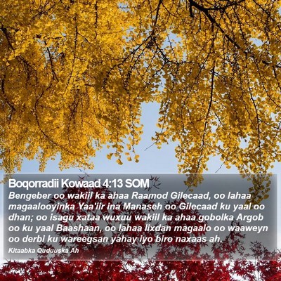 Boqorradii Kowaad 4:13 SOM Bible Verse Image
