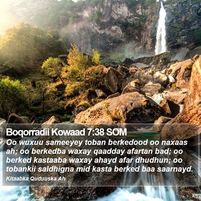 Boqorradii Kowaad 7:38 SOM Bible Verse Image