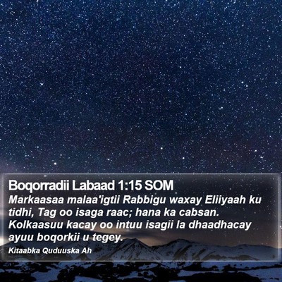 Boqorradii Labaad 1:15 SOM Bible Verse Image