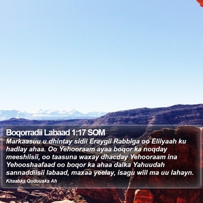Boqorradii Labaad 1:17 SOM Bible Verse Image