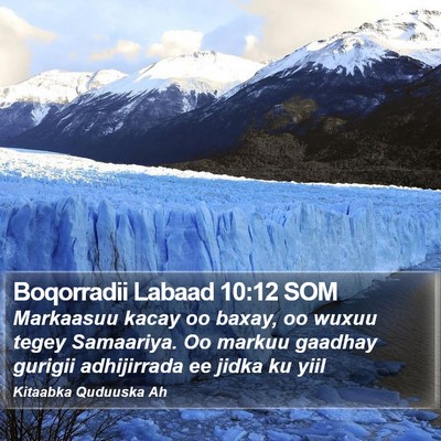 Boqorradii Labaad 10:12 SOM Bible Verse Image