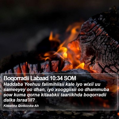 Boqorradii Labaad 10:34 SOM Bible Verse Image