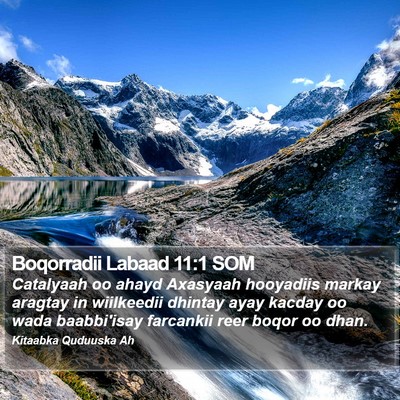 Boqorradii Labaad 11:1 SOM Bible Verse Image