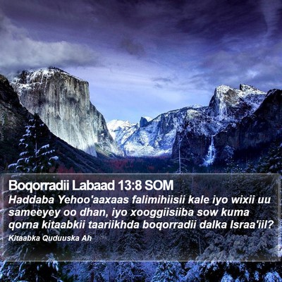 Boqorradii Labaad 13:8 SOM Bible Verse Image