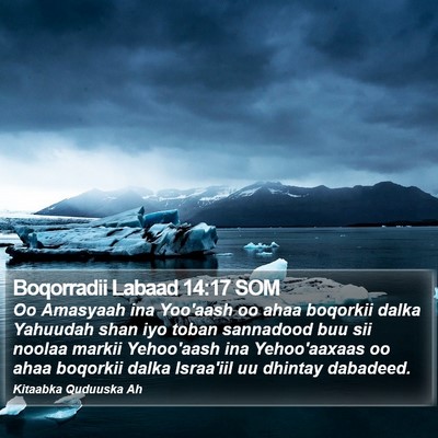 Boqorradii Labaad 14:17 SOM Bible Verse Image
