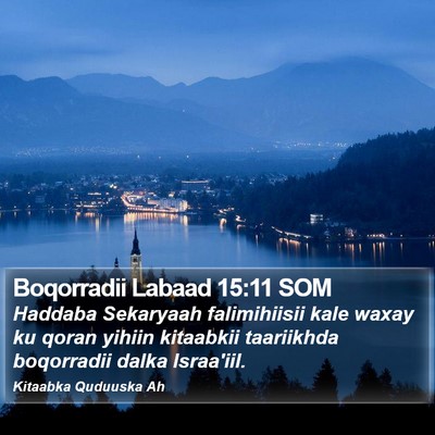 Boqorradii Labaad 15:11 SOM Bible Verse Image