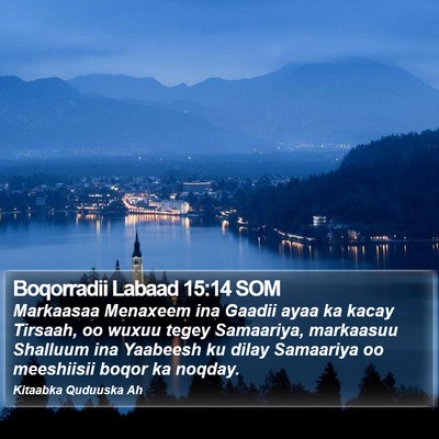 Boqorradii Labaad 15:14 SOM Bible Verse Image