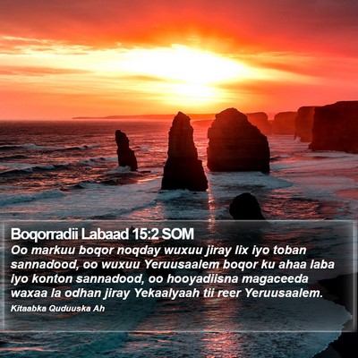 Boqorradii Labaad 15:2 SOM Bible Verse Image