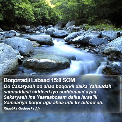Boqorradii Labaad 15:8 SOM Bible Verse Image