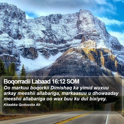 Boqorradii Labaad 16:12 SOM Bible Verse Image