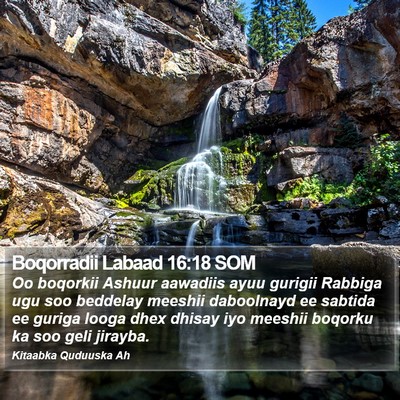 Boqorradii Labaad 16:18 SOM Bible Verse Image