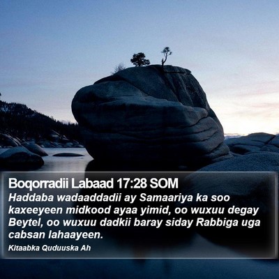 Boqorradii Labaad 17:28 SOM Bible Verse Image