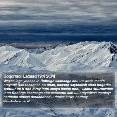 Boqorradii Labaad 19:4 SOM Bible Verse Image