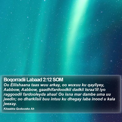 Boqorradii Labaad 2:12 SOM Bible Verse Image