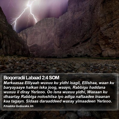 Boqorradii Labaad 2:4 SOM Bible Verse Image