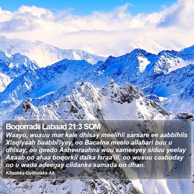 Boqorradii Labaad 21:3 SOM Bible Verse Image