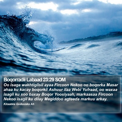 Boqorradii Labaad 23:29 SOM Bible Verse Image