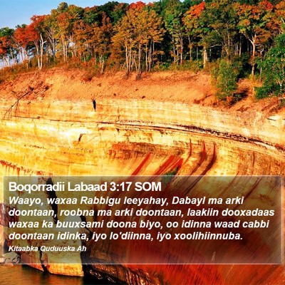 Boqorradii Labaad 3:17 SOM Bible Verse Image