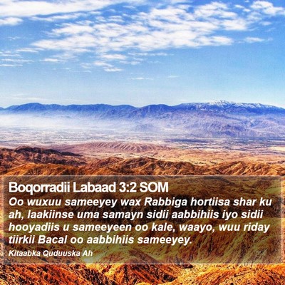 Boqorradii Labaad 3:2 SOM Bible Verse Image