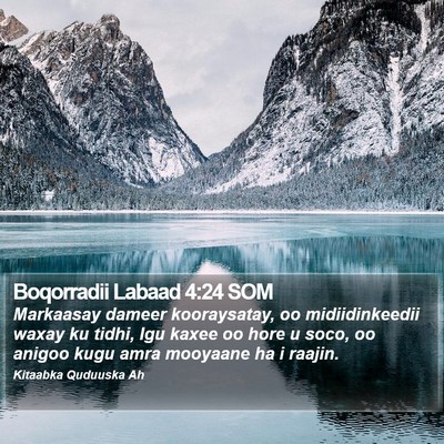 Boqorradii Labaad 4:24 SOM Bible Verse Image