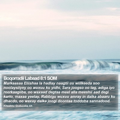 Boqorradii Labaad 8:1 SOM Bible Verse Image