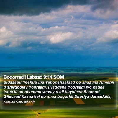 Boqorradii Labaad 9:14 SOM Bible Verse Image