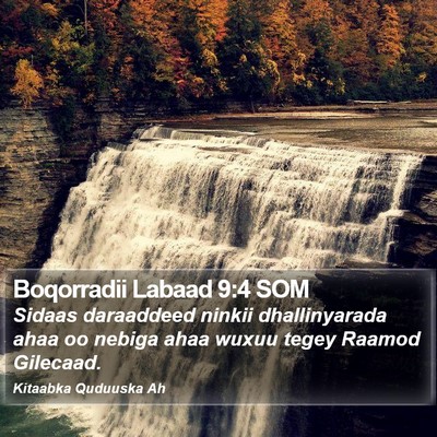 Boqorradii Labaad 9:4 SOM Bible Verse Image