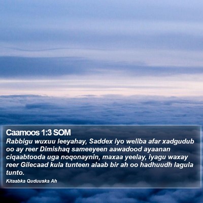 Caamoos 1:3 SOM Bible Verse Image