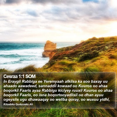 Cesraa 1:1 SOM Bible Verse Image