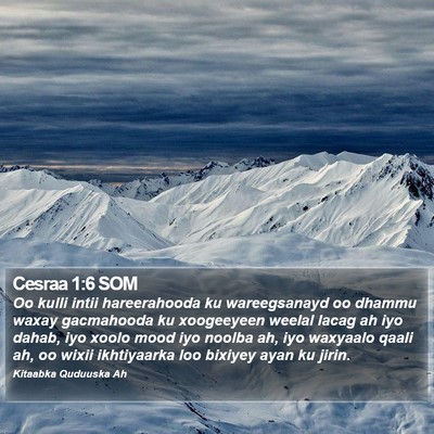 Cesraa 1:6 SOM Bible Verse Image