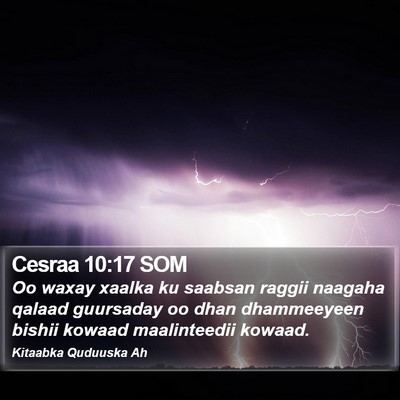 Cesraa 10:17 SOM Bible Verse Image