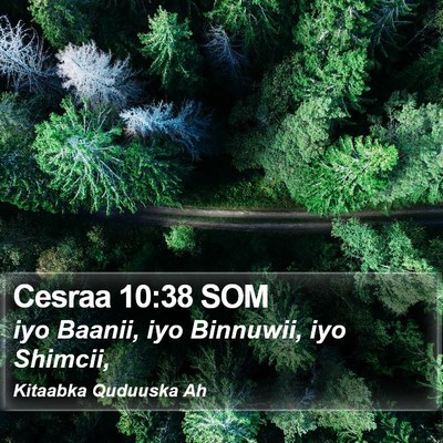 Cesraa 10:38 SOM Bible Verse Image