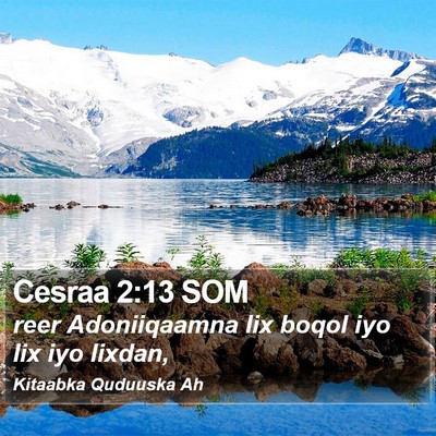 Cesraa 2:13 SOM Bible Verse Image