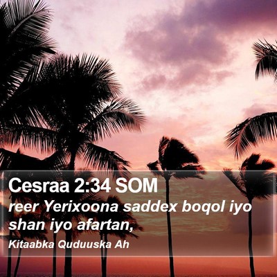 Cesraa 2:34 SOM Bible Verse Image