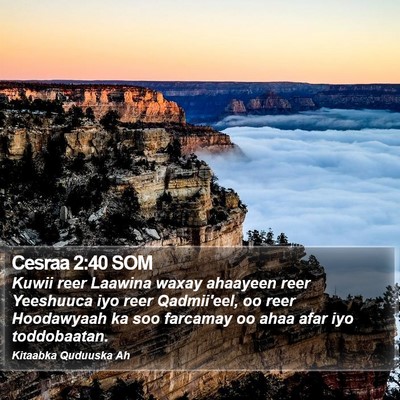 Cesraa 2:40 SOM Bible Verse Image