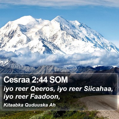 Cesraa 2:44 SOM Bible Verse Image