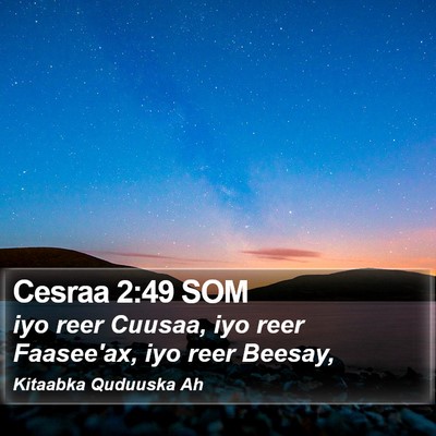 Cesraa 2:49 SOM Bible Verse Image