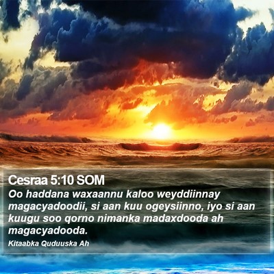 Cesraa 5:10 SOM Bible Verse Image