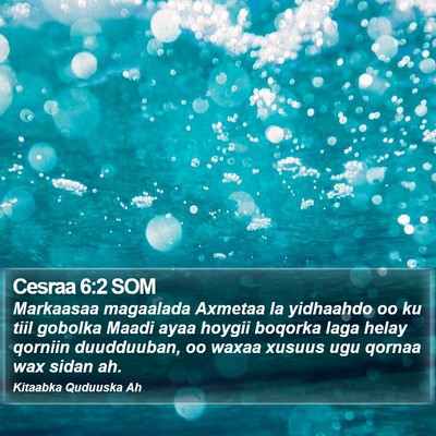 Cesraa 6:2 SOM Bible Verse Image