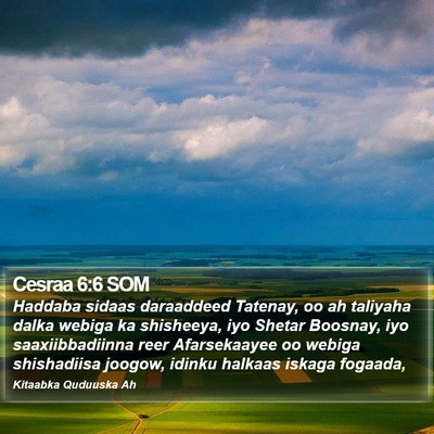 Cesraa 6:6 SOM Bible Verse Image