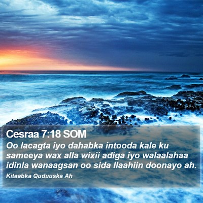 Cesraa 7:18 SOM Bible Verse Image