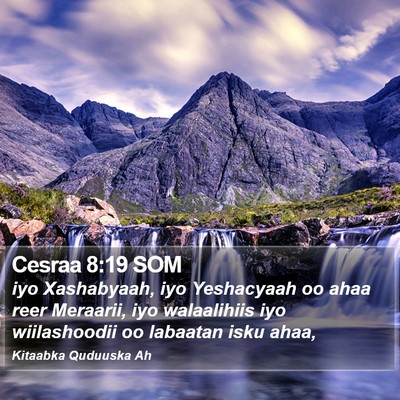Cesraa 8:19 SOM Bible Verse Image