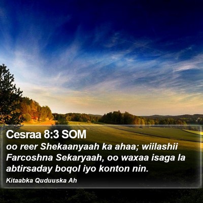 Cesraa 8:3 SOM Bible Verse Image