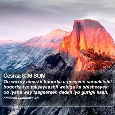 Cesraa 8:36 SOM Bible Verse Image