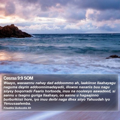 Cesraa 9:9 SOM Bible Verse Image