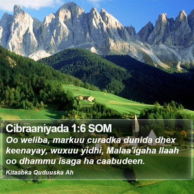Cibraaniyada 1:6 SOM Bible Verse Image