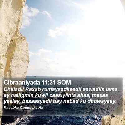 Cibraaniyada 11:31 SOM Bible Verse Image